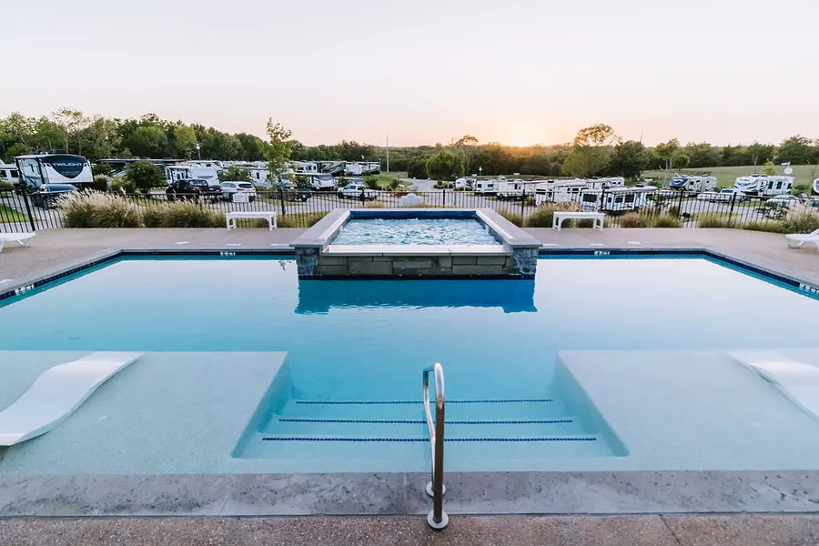 Pool View at Sugar Hill RV Resort, Anna, TX